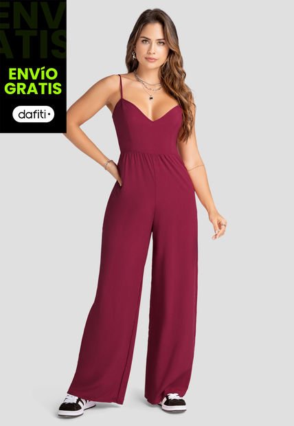 Enterizo Largo Mujer Rojo Atypical 104222