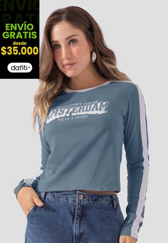 Camibuzo Mujer Azul Indigo Atypical 111187 Atypical