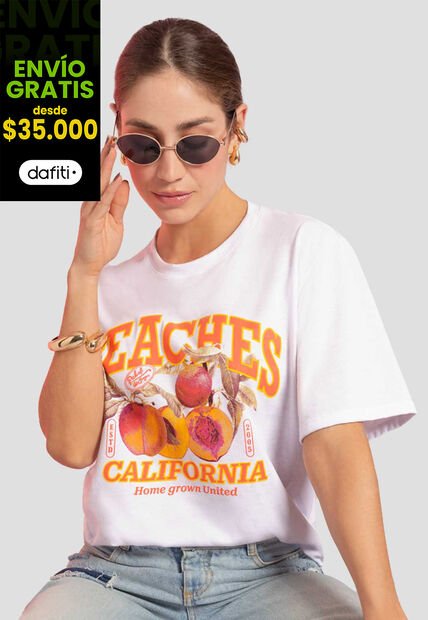 Camiseta Mujer Blanco Atypical 112486