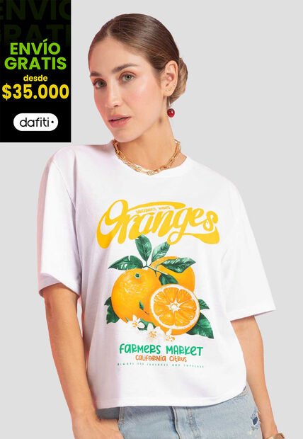 Camiseta Mujer Blanco Atypical 112485