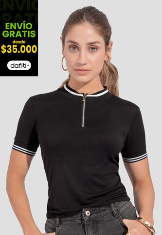Blusa Mujer Negro Atypical 112507 Atypical