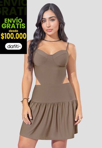 Vestido Mujer Chocolate Atypical 111935 Atypical