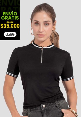 Blusa Mujer Negro Atypical 112507 Atypical