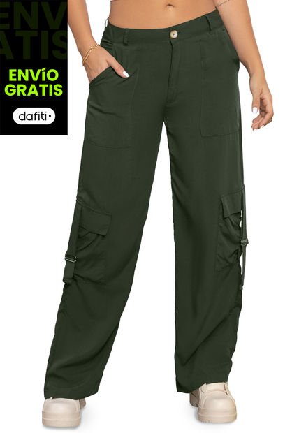Pantalón Mujer Verde Atypical 3461