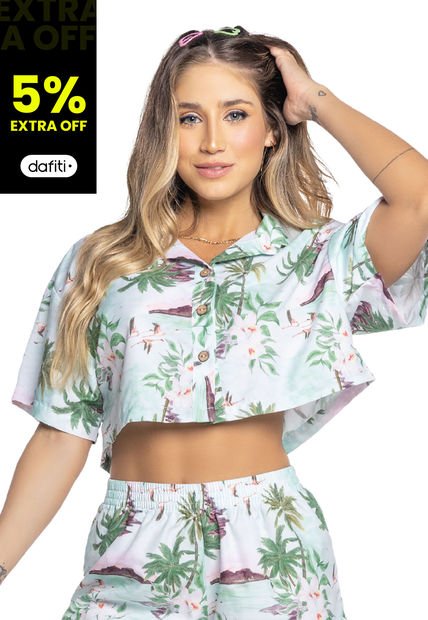 Camisa Mujer Multicolor Atypical 5923