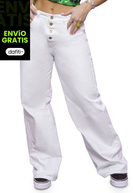 Pantalón Mujer Blanco Atypical 5109