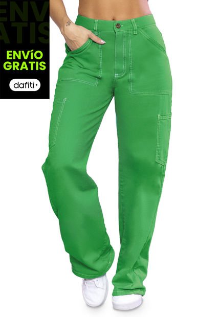 Pantalón Mujer Verde Atypical 5108