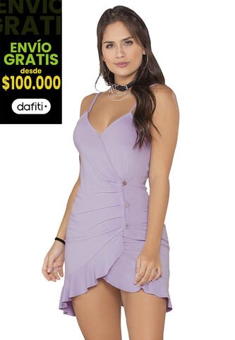 Vestido Corto Mujer Lila Atypical 87062 Atypical
