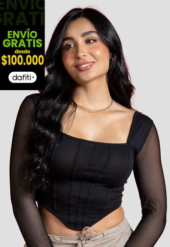 Blusa Mujer Negro Atypical 101319 Atypical