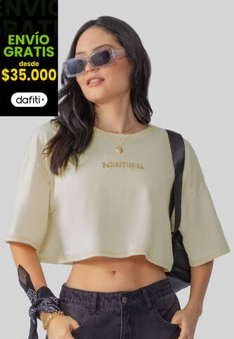 Camiseta Mujer Caqui Atypical 106175 Atypical