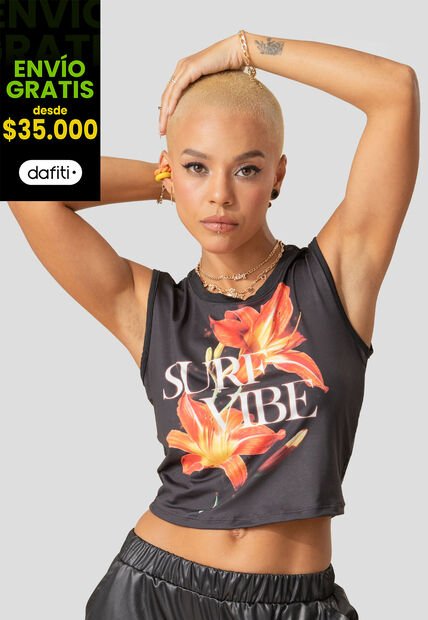 Camiseta Mujer Negro Atypical 105873