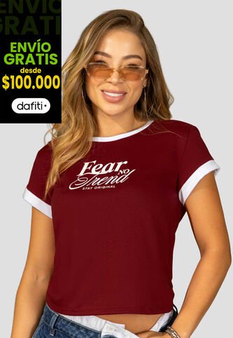Camiseta Mujer Merlot Atypical 114254 Atypical