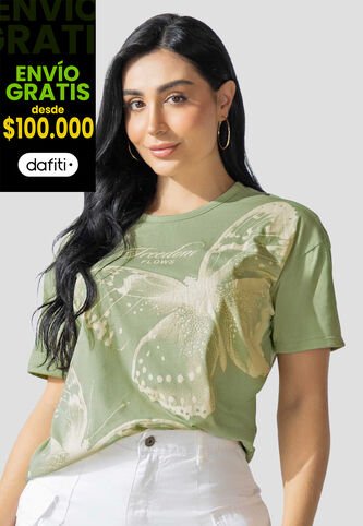 Camiseta Mujer Verde Matcha Atypical 113882 Atypical