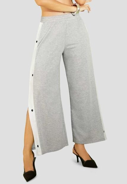 Pantalón Mujer Gris Jaspe Atypical 112603