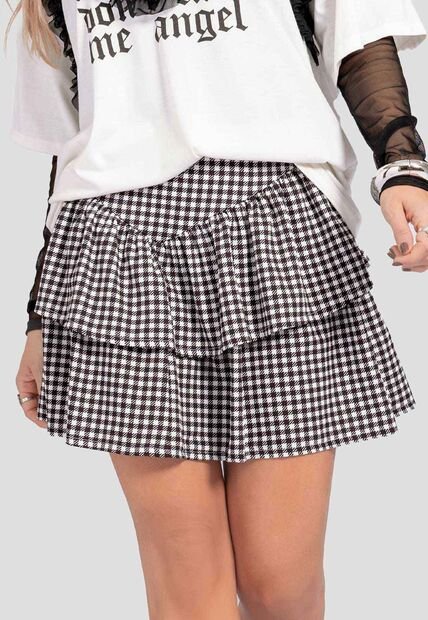 Falda Corta Mujer Estampado Atypical 112490