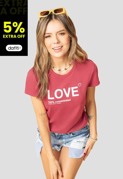 Camiseta Mujer Rosa Atypical 410