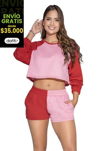 Conjunto Mujer Rojo Atypical 5435 Atypical