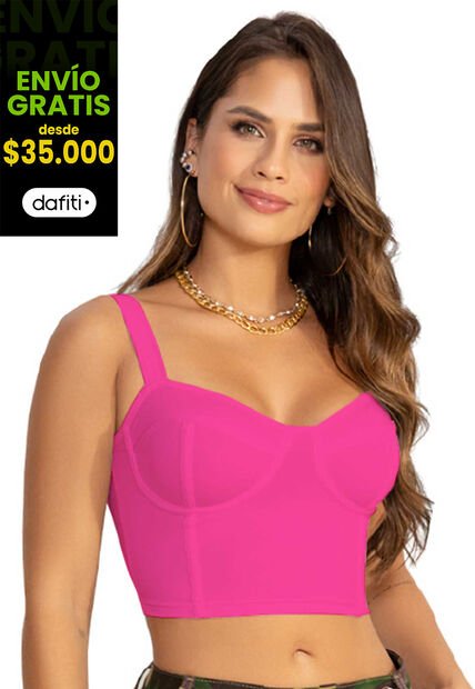 Camiseta Mujer Fucsia Atypical 34747
