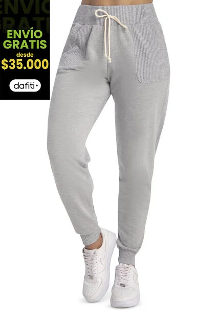 Jogger Mujer Gris Atypical 96922
