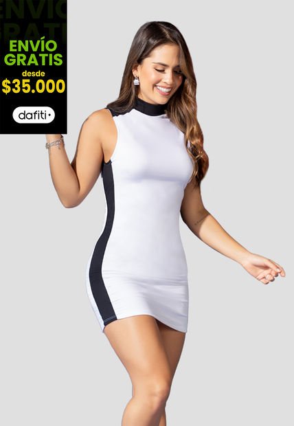 Vestido Corto Mujer Marfil Atypical 100635