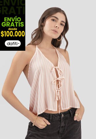 Blusa Mujer Estampado Palo De Rosa Atypical 112317 Atypical