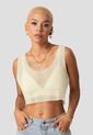 Crop Top Paq X2 Mujer Caqui Atypical 105876 de Atypical
