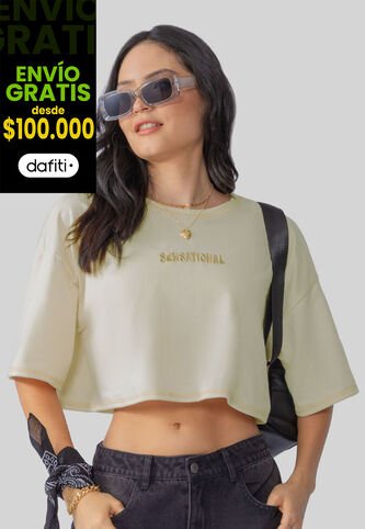 Camiseta Mujer Caqui Atypical 106175 Atypical
