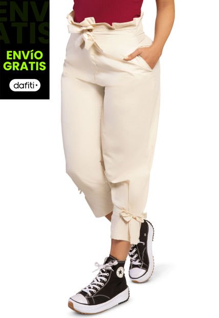 Pantalón Mujer Beige Atypical 33453