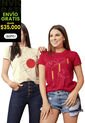 Camiseta Mujer Rojo Atypical 9558 de Atypical