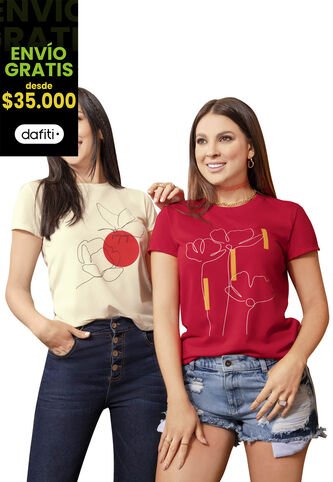 Camiseta Mujer Caqui Atypical 9559 Atypical