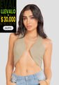 Crop Top Mujer Latte Atypical 106928 de Atypical