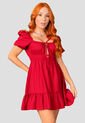 Vestido Corto Mujer Rojo Atypical 92441 de Atypical