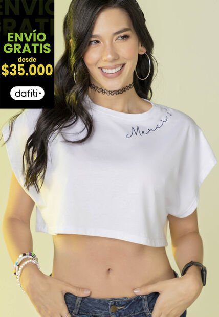 Camiseta Mujer Blanco Atypical 2017