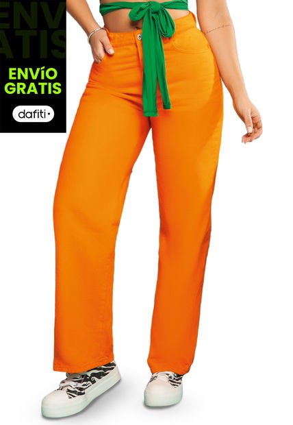 Pantalón Mujer Naranja Atypical 9645