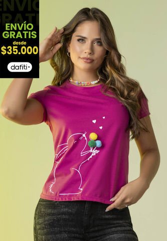 Camiseta Mujer Fucsia Atypical 2006 Atypical