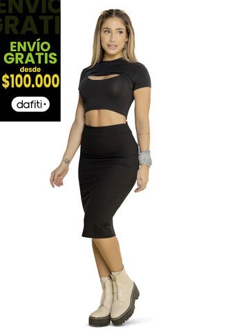 Blusa Juvenil Negro Atypical 88395 Atypical