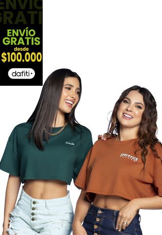 Camiseta Paq X2 Mujer Multicolor Atypical 32576 Atypical