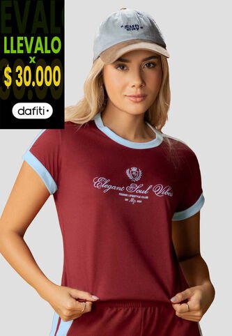 Camiseta Mujer Merlot Atypical 114034 Atypical