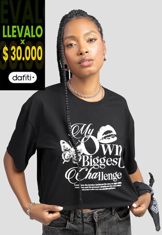 Camiseta Mujer Negro Atypical 106858 Atypical
