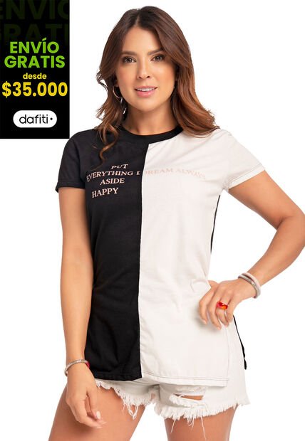 Blusón Mujer Negro Atypical 31522