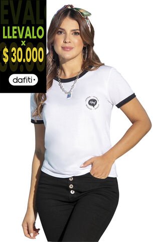 Camiseta Mujer Blanco Atypical 92669 Atypical