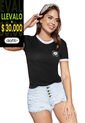 Camiseta Mujer Negro Atypical 92669 de Atypical