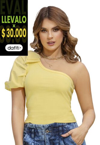 Blusa Mujer Amarillo Pastel Atypical 88366 Atypical