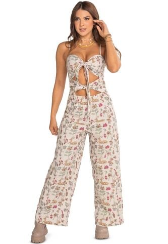 Enterizo Largo Mujer Estampado Atypical 4922 Atypical