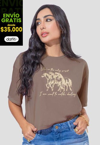 Camiseta Mujer Chocolate Atypical 111796 Atypical