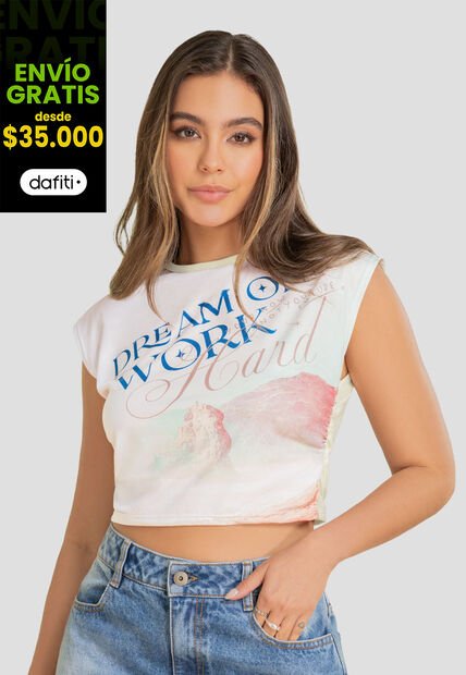 Camiseta Mujer Estampado Atypical 106908