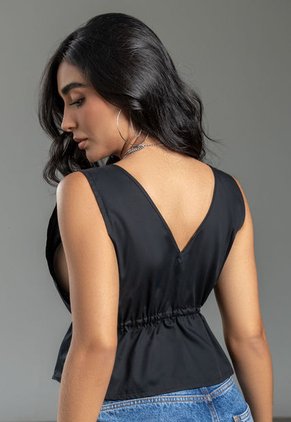 Blusa Mujer Negro Atypical 104344