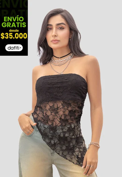 Blusa Mujer Negro Atypical 106602