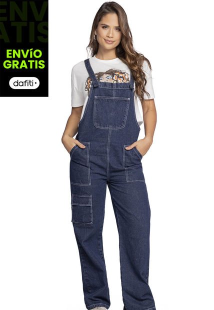 Overall Largo Mujer Azul Atypical 954