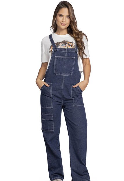 Overall Largo Mujer Azul Atypical 954